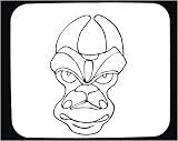 Mouse Pad with black and white, picture, ancient