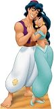 Aladdin and Jasmine Standup Poster