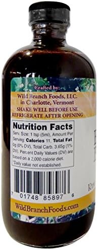 Wild Branch Foods Elderberry With Honey Infused Vermont Made Maple Syrup, 8 oz