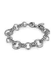 Sterling Silver This sterling silver Sara Blaine bracelet is a perfect accent piece to any of your Sara Blaine jewelry. Let your Sara Blaine pendants do double duty by attaching them as charms!.