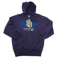 San Diego Padres MLB Authentic Collection Dedication Hooded Sweatshirt (Team Color) by Majestic Athletic