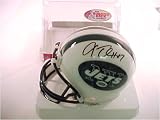 Laverneus Coles Autographed New York Jets Mini Helmet with Display Case