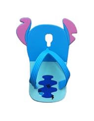 Wireless: Yuersal 3D Lovely Disney Series Beach Sandal Flip-flop Slipper Style Soft Silicone Cover Case Compatible for Samsung Galaxy S4 I9500(Blue) - Yuersal