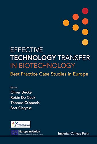 Effective Technology Transfer in Biotechnology:Best Practice Case Studies in Europe