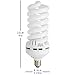 Fotodiox 70 Watt Daylight Compact Fluorescent (CFL) Light Bulb, Full Spectrum (5400k CRI~90) Daylight White Light High-Wattage Bulb, Great for Photo & Video Light Fixtures
