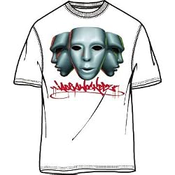 Jabbawockeez Dance 3 Faces White T-shirt Tee