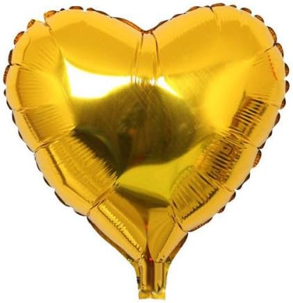 36 Inch Heart Shape Helium Mylar Balloon, Party Foil Balloon 5pcs/lot (gold)
