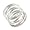 Wide Multi Band Sterling Silver 6 Band Bali Ring Size 8