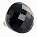 Round Faceted Cabachon Ring