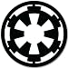 Search : Star Wars Galactic Empire bumper sticker decal 4" x 4"