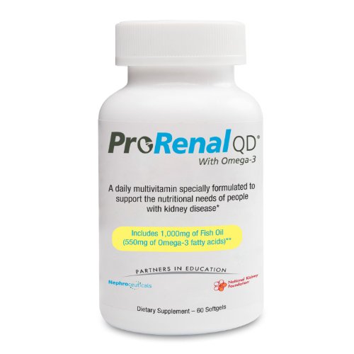 Prorenal Qd With Omega3 Softgels For Kidney Support 90 Ea
