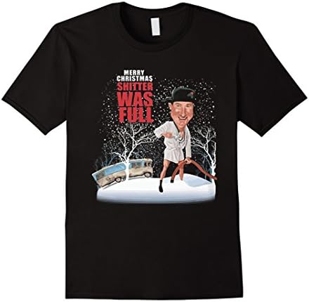 Men's Best Gift Merry Christmas Shitter Was Full Tee Shirt XL Black
