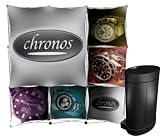 8' 3D GeoMatrix Trade-Show Pop-Up Display with Full Color Fabric Graphics Kit