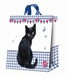 Buttons Black Cat Shopping Bag