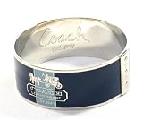 AUTHENTIC COACH BLEECKER HORSE CARRIAGE BANGLE 94158 (Silver, 1 inch)