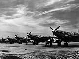 World War II, British Spitfire Planes During the Battle of Britain, 1940 Photographic Poster Print, 12x16