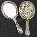 New Hand Mirror Collectible Decoration Oval Butterfly Golden