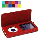 Premium Leather Case with Swivel Belt Clip for Apple iPod Nano Nano-Chromatic 4th Generation 8gb 16gb (Nano Chromatic Not Included) + Wisdom*Courage Wristband + Ipod Nano Screen Protector Kit (Many Color Available)