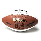 Official NFL Game Football w/ Three White Leather Autograph Panels
