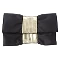 Cinched Clutch - Black/Gold