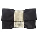 Cinched Clutch - Black/Gold