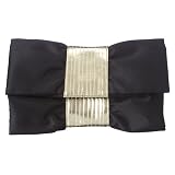 Target Cinched Clutch - Black/Gold