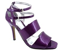Patent Buckle Ankle Wrap Heel