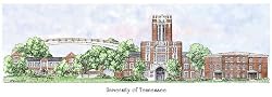 University of Tennessee - Collegiate Colors - 5" x 13" Framed Prints