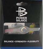 Power Balance Silicone Wristband Bracelet --(Color:Clear w/Pink letters; Size: L)