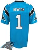Carolina Panthers #1 Cam Newton Blue Authentic Football Jersey Size M/48