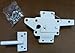 Vinyl Fence Hardware - Single Gate Kit - White (Vinyl Gate Hinges and Latch)