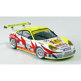 Porsche 911 GT3 RSR, No.90, 24h Le Mans, 2005, Model Car, Miniature d�j� mont�e, Minichamps 1:43