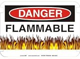 10 x 14 Photo Realistic Danger Signs- Flammable