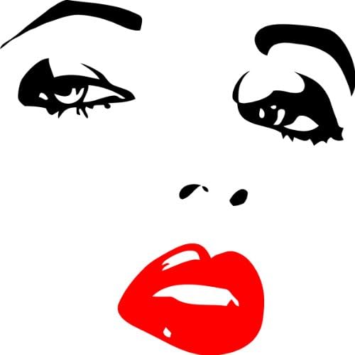 Pretty Lady Wall Art Decal Sticker Home Decor