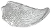 Clear Glass Medium Oyster Plate 12 1/2"x 6 1/4" Set of Two