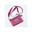 Coach Fuchsia Pink Sateen Signature Poppy Crossbody Swinpack Bag 42888