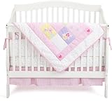 Luvable Friends Girls 4 Piece Garden Bedding Set