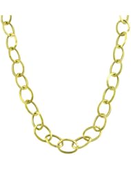 10 Karat Yellow Gold Angular Cable Chain Necklace (20 Inch)