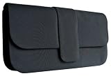Satin Clutch Bag, Black
