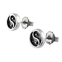 Sterling Silver Yin-Yang Studs
