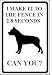 I make it to fence in 2.8 seconds, Can You? PITBULL dog aluminum parking sign