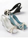 Chadwicks Round-Toe Slingback Wedges