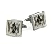 Argyle Cufflinks - Available in 4 colors.