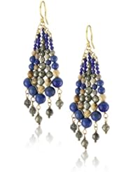 Chan Luu Graduated Blue Semi Precious Stone Earrings