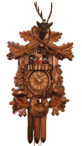 Adolf Herr Cuckoo Clock 1 day with music The Deer Hunter 20 Inches