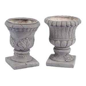 Set of 4 Secret Enchanted Garden Decorative Grecian Urn Inspired Planters 10 by CC Home Furnishings