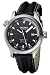 Golana - AQ100.1 - Aqua -Pro - Divers - Montre Homme Acier - Quartz Analogique - Lunette Plong�e - Dateur - Cadran Noir et Blanc - Bracelet Cuir Noir
