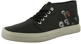 DRAVEN Muerto Mens Canvas Skate Shoes Brown Sneakers Skulls Casual Mid-Top Lace-Up Misfits