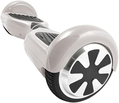 White Self Balancing Scooter By HoverTech - Two Wheel Electric Battery Powered Mini Scooters for Perfect Fun and Sports - One of the Most Essential Fun Accessories Available Shipped In USA