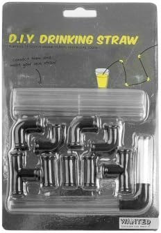 Wanted Brand DIY Drinking Straw, Includes Connectors and Straws